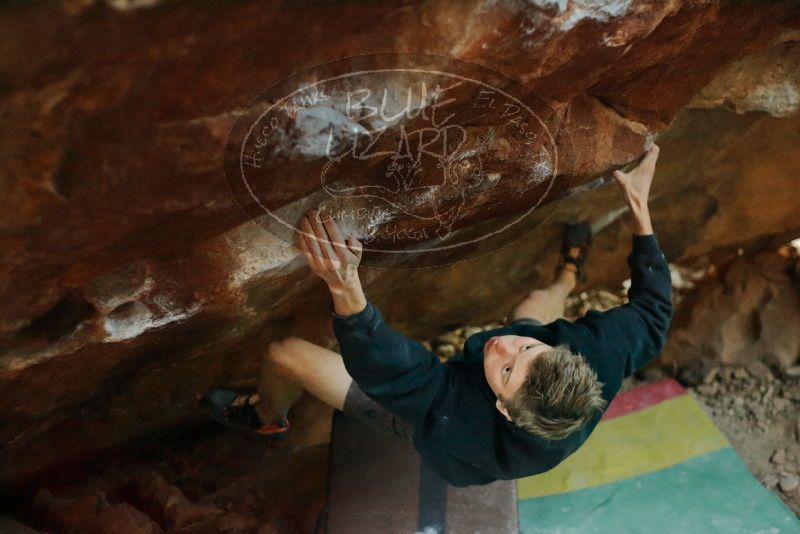 Bouldering in Hueco Tanks on 01/04/2020 with Blue Lizard Climbing and Yoga
Filename: SRM_20200104_1717580.jpg
Aperture: f/2.2
Shutter Speed: 1/200
Body: Canon EOS-1D Mark II
Lens: Canon EF 50mm f/1.8 II