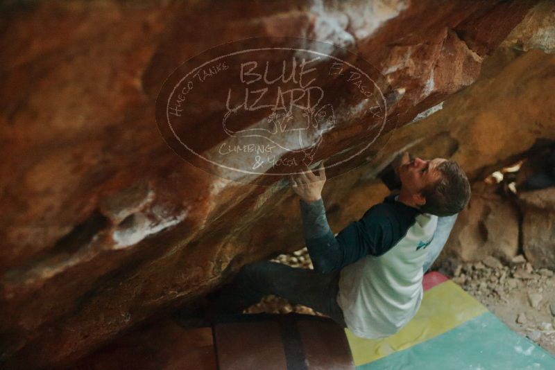 Bouldering in Hueco Tanks on 01/04/2020 with Blue Lizard Climbing and Yoga
Filename: SRM_20200104_1722550.jpg
Aperture: f/2.2
Shutter Speed: 1/200
Body: Canon EOS-1D Mark II
Lens: Canon EF 50mm f/1.8 II