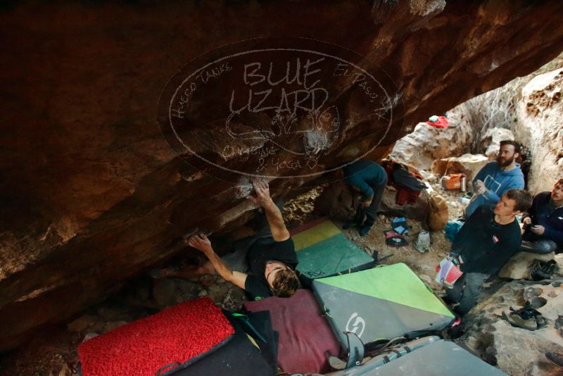 Bouldering in Hueco Tanks on 01/04/2020 with Blue Lizard Climbing and Yoga
Filename: SRM_20200104_1740421.jpg
Aperture: f/3.2
Shutter Speed: 1/200
Body: Canon EOS-1D Mark II
Lens: Canon EF 16-35mm f/2.8 L