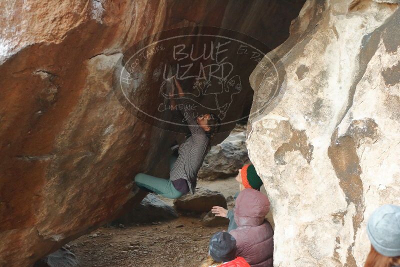 Bouldering in Hueco Tanks on 01/08/2020 with Blue Lizard Climbing and Yoga
Filename: SRM_20200108_1110470.jpg
Aperture: f/3.5
Shutter Speed: 1/250
Body: Canon EOS-1D Mark II
Lens: Canon EF 50mm f/1.8 II