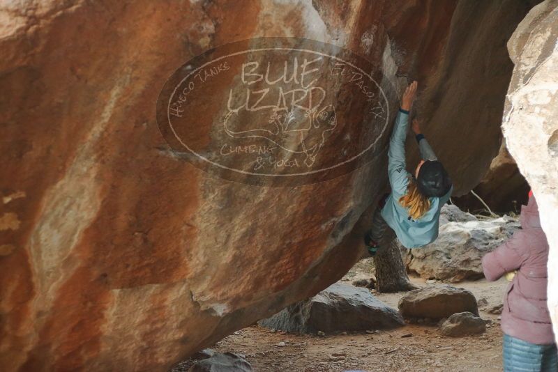Bouldering in Hueco Tanks on 01/08/2020 with Blue Lizard Climbing and Yoga
Filename: SRM_20200108_1113480.jpg
Aperture: f/2.5
Shutter Speed: 1/250
Body: Canon EOS-1D Mark II
Lens: Canon EF 50mm f/1.8 II