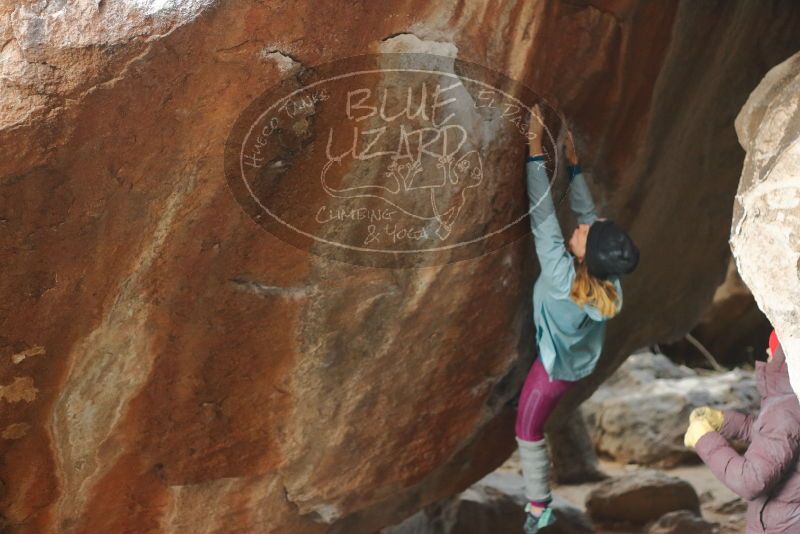 Bouldering in Hueco Tanks on 01/08/2020 with Blue Lizard Climbing and Yoga
Filename: SRM_20200108_1113560.jpg
Aperture: f/2.5
Shutter Speed: 1/250
Body: Canon EOS-1D Mark II
Lens: Canon EF 50mm f/1.8 II