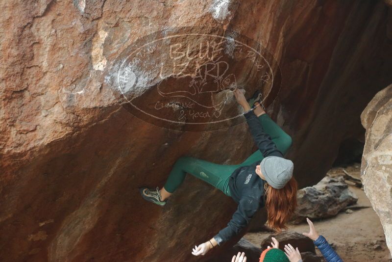 Bouldering in Hueco Tanks on 01/08/2020 with Blue Lizard Climbing and Yoga
Filename: SRM_20200108_1116250.jpg
Aperture: f/4.0
Shutter Speed: 1/250
Body: Canon EOS-1D Mark II
Lens: Canon EF 50mm f/1.8 II