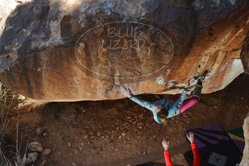 Bouldering in Hueco Tanks on 01/08/2020 with Blue Lizard Climbing and Yoga
Filename: SRM_20200108_1138490.jpg
Aperture: f/5.6
Shutter Speed: 1/250
Body: Canon EOS-1D Mark II
Lens: Canon EF 50mm f/1.8 II