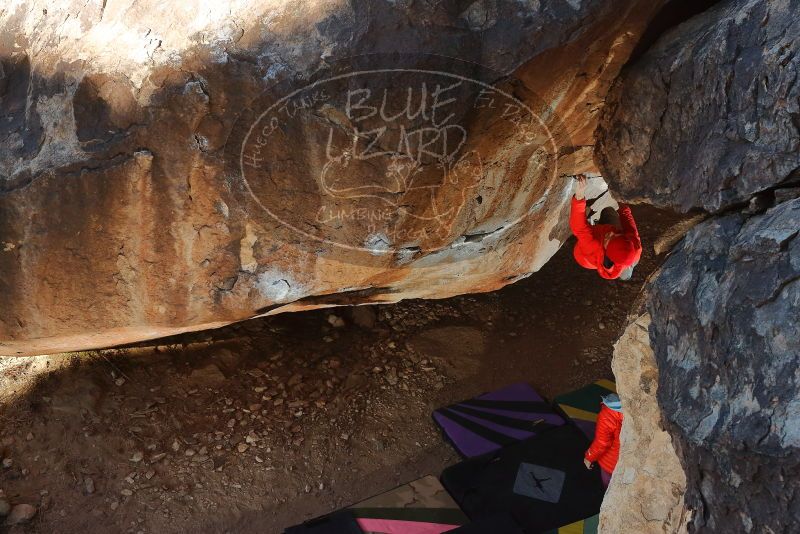 Bouldering in Hueco Tanks on 01/08/2020 with Blue Lizard Climbing and Yoga
Filename: SRM_20200108_1140260.jpg
Aperture: f/5.6
Shutter Speed: 1/250
Body: Canon EOS-1D Mark II
Lens: Canon EF 50mm f/1.8 II