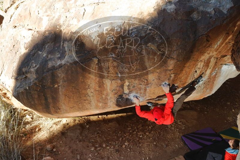 Bouldering in Hueco Tanks on 01/08/2020 with Blue Lizard Climbing and Yoga
Filename: SRM_20200108_1140540.jpg
Aperture: f/5.6
Shutter Speed: 1/250
Body: Canon EOS-1D Mark II
Lens: Canon EF 50mm f/1.8 II