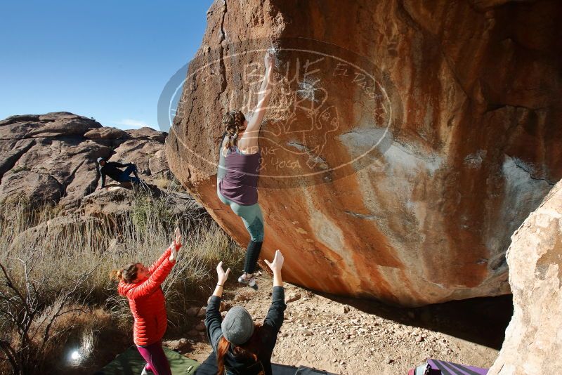 Bouldering in Hueco Tanks on 01/08/2020 with Blue Lizard Climbing and Yoga

Filename: SRM_20200108_1201540.jpg
Aperture: f/8.0
Shutter Speed: 1/250
Body: Canon EOS-1D Mark II
Lens: Canon EF 16-35mm f/2.8 L