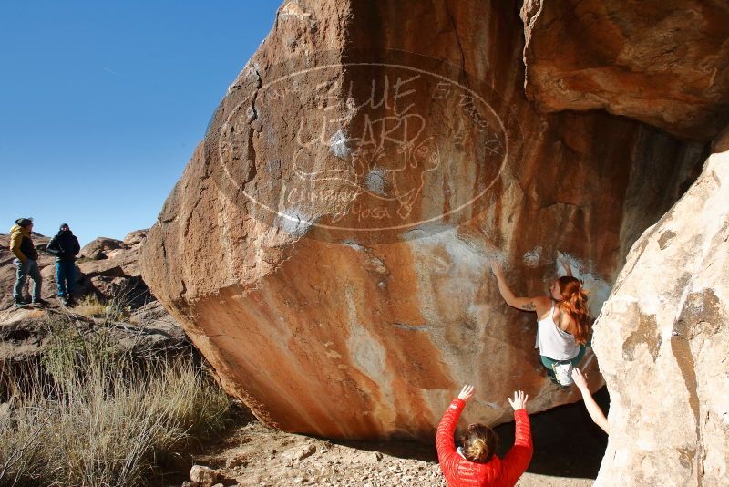 Bouldering in Hueco Tanks on 01/08/2020 with Blue Lizard Climbing and Yoga
Filename: SRM_20200108_1206420.jpg
Aperture: f/8.0
Shutter Speed: 1/250
Body: Canon EOS-1D Mark II
Lens: Canon EF 16-35mm f/2.8 L