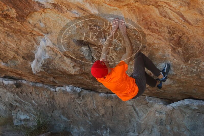 Bouldering in Hueco Tanks on 01/08/2020 with Blue Lizard Climbing and Yoga
Filename: SRM_20200108_1250240.jpg
Aperture: f/7.1
Shutter Speed: 1/250
Body: Canon EOS-1D Mark II
Lens: Canon EF 50mm f/1.8 II