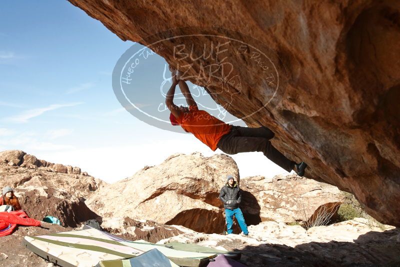 Bouldering in Hueco Tanks on 01/08/2020 with Blue Lizard Climbing and Yoga
Filename: SRM_20200108_1332071.jpg
Aperture: f/8.0
Shutter Speed: 1/500
Body: Canon EOS-1D Mark II
Lens: Canon EF 16-35mm f/2.8 L