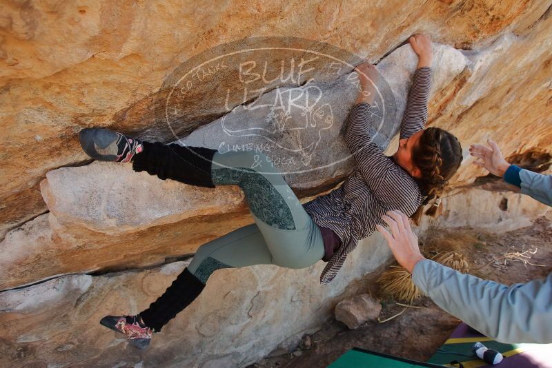 Bouldering in Hueco Tanks on 01/08/2020 with Blue Lizard Climbing and Yoga

Filename: SRM_20200108_1342401.jpg
Aperture: f/5.0
Shutter Speed: 1/400
Body: Canon EOS-1D Mark II
Lens: Canon EF 16-35mm f/2.8 L