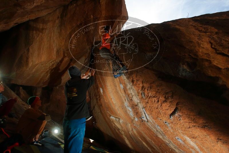 Bouldering in Hueco Tanks on 01/08/2020 with Blue Lizard Climbing and Yoga

Filename: SRM_20200108_1509450.jpg
Aperture: f/5.6
Shutter Speed: 1/250
Body: Canon EOS-1D Mark II
Lens: Canon EF 16-35mm f/2.8 L