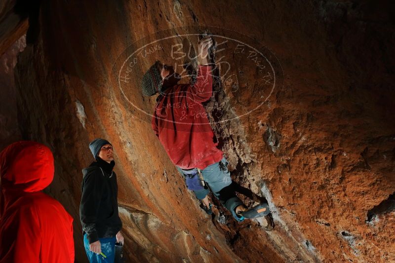 Bouldering in Hueco Tanks on 01/08/2020 with Blue Lizard Climbing and Yoga
Filename: SRM_20200108_1514300.jpg
Aperture: f/5.6
Shutter Speed: 1/250
Body: Canon EOS-1D Mark II
Lens: Canon EF 16-35mm f/2.8 L