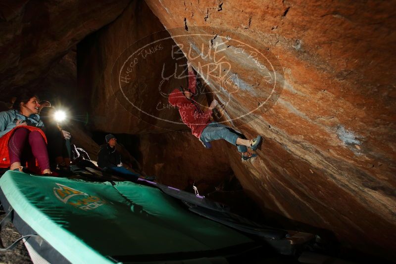 Bouldering in Hueco Tanks on 01/08/2020 with Blue Lizard Climbing and Yoga
Filename: SRM_20200108_1545430.jpg
Aperture: f/5.6
Shutter Speed: 1/250
Body: Canon EOS-1D Mark II
Lens: Canon EF 16-35mm f/2.8 L
