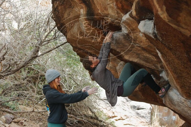 Bouldering in Hueco Tanks on 01/08/2020 with Blue Lizard Climbing and Yoga
Filename: SRM_20200108_1632180.jpg
Aperture: f/2.8
Shutter Speed: 1/250
Body: Canon EOS-1D Mark II
Lens: Canon EF 50mm f/1.8 II