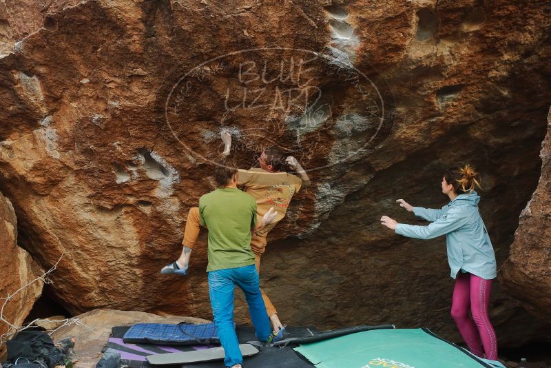 Bouldering in Hueco Tanks on 01/08/2020 with Blue Lizard Climbing and Yoga

Filename: SRM_20200108_1644550.jpg
Aperture: f/4.5
Shutter Speed: 1/400
Body: Canon EOS-1D Mark II
Lens: Canon EF 50mm f/1.8 II