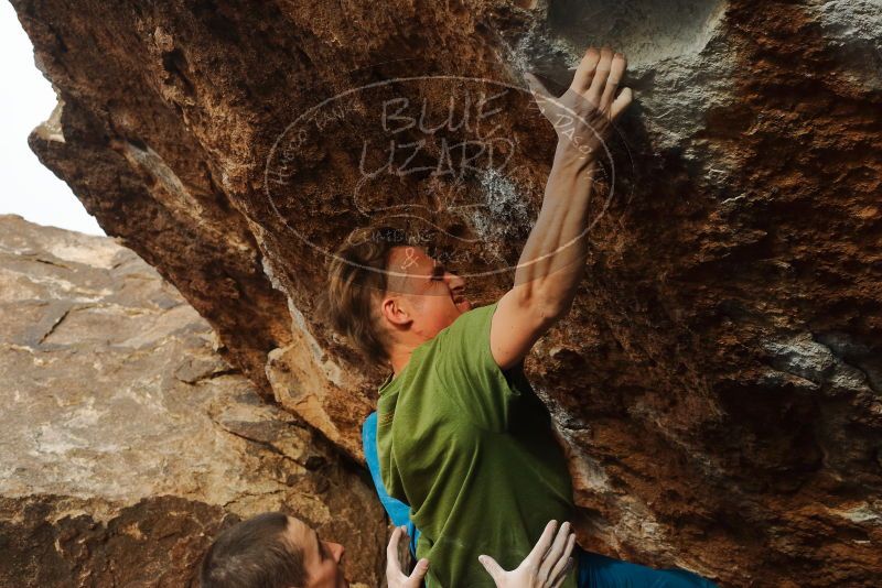 Bouldering in Hueco Tanks on 01/08/2020 with Blue Lizard Climbing and Yoga
Filename: SRM_20200108_1645430.jpg
Aperture: f/5.6
Shutter Speed: 1/400
Body: Canon EOS-1D Mark II
Lens: Canon EF 50mm f/1.8 II