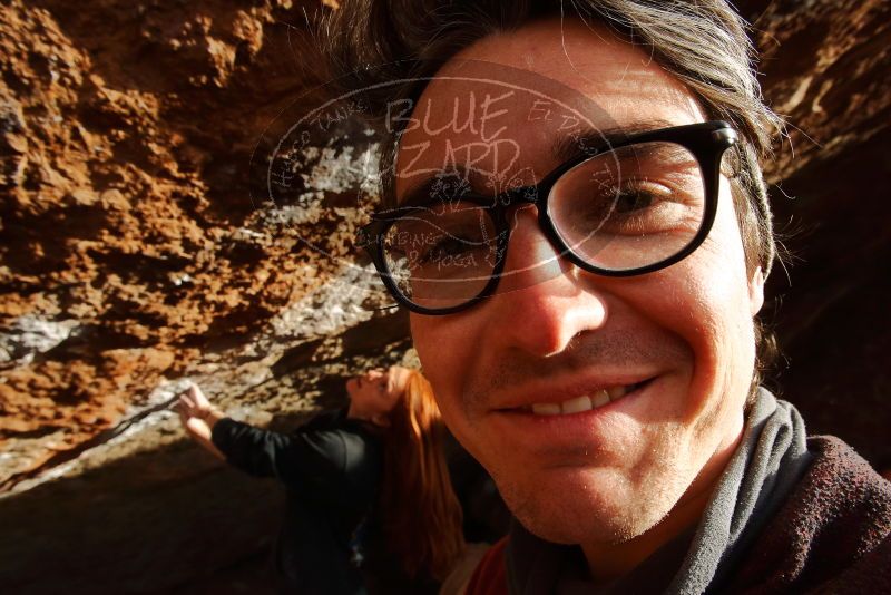 Bouldering in Hueco Tanks on 01/08/2020 with Blue Lizard Climbing and Yoga
Filename: SRM_20200108_1703050.jpg
Aperture: f/9.0
Shutter Speed: 1/320
Body: Canon EOS-1D Mark II
Lens: Canon EF 16-35mm f/2.8 L