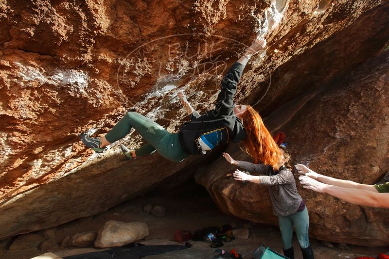 Bouldering in Hueco Tanks on 01/08/2020 with Blue Lizard Climbing and Yoga
Filename: SRM_20200108_1703450.jpg
Aperture: f/6.3
Shutter Speed: 1/320
Body: Canon EOS-1D Mark II
Lens: Canon EF 16-35mm f/2.8 L