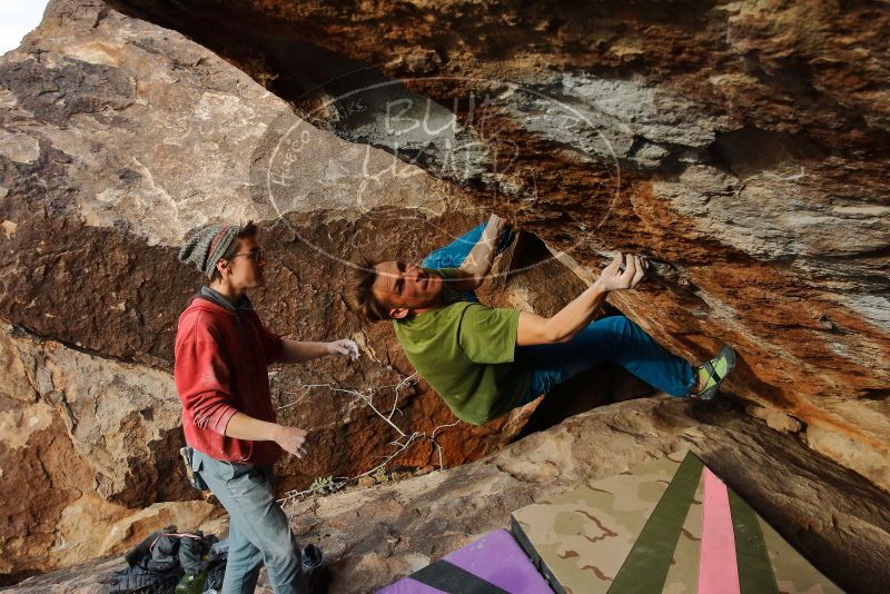 Bouldering in Hueco Tanks on 01/08/2020 with Blue Lizard Climbing and Yoga
Filename: SRM_20200108_1707000.jpg
Aperture: f/6.3
Shutter Speed: 1/500
Body: Canon EOS-1D Mark II
Lens: Canon EF 16-35mm f/2.8 L