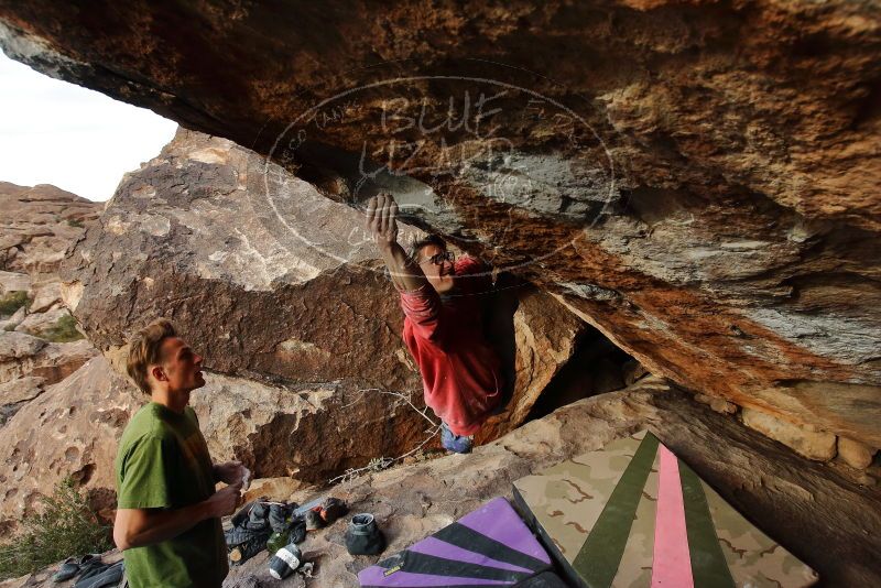 Bouldering in Hueco Tanks on 01/08/2020 with Blue Lizard Climbing and Yoga
Filename: SRM_20200108_1708070.jpg
Aperture: f/5.6
Shutter Speed: 1/500
Body: Canon EOS-1D Mark II
Lens: Canon EF 16-35mm f/2.8 L