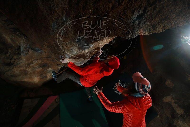 Bouldering in Hueco Tanks on 01/08/2020 with Blue Lizard Climbing and Yoga
Filename: SRM_20200108_1757510.jpg
Aperture: f/5.6
Shutter Speed: 1/250
Body: Canon EOS-1D Mark II
Lens: Canon EF 16-35mm f/2.8 L