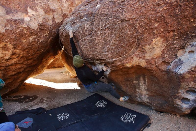 Bouldering in Hueco Tanks on 01/12/2020 with Blue Lizard Climbing and Yoga

Filename: SRM_20200112_1130490.jpg
Aperture: f/5.0
Shutter Speed: 1/250
Body: Canon EOS-1D Mark II
Lens: Canon EF 16-35mm f/2.8 L