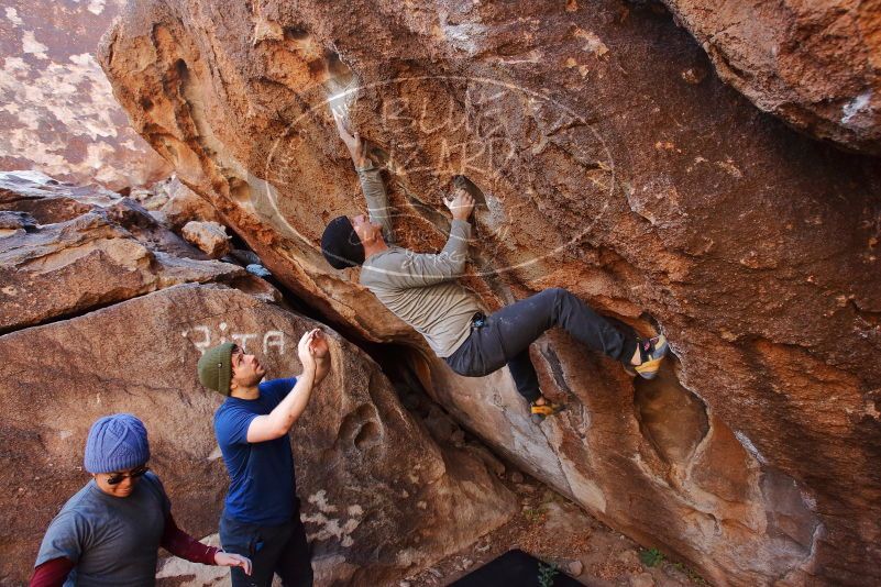 Bouldering in Hueco Tanks on 01/12/2020 with Blue Lizard Climbing and Yoga

Filename: SRM_20200112_1205310.jpg
Aperture: f/5.0
Shutter Speed: 1/250
Body: Canon EOS-1D Mark II
Lens: Canon EF 16-35mm f/2.8 L