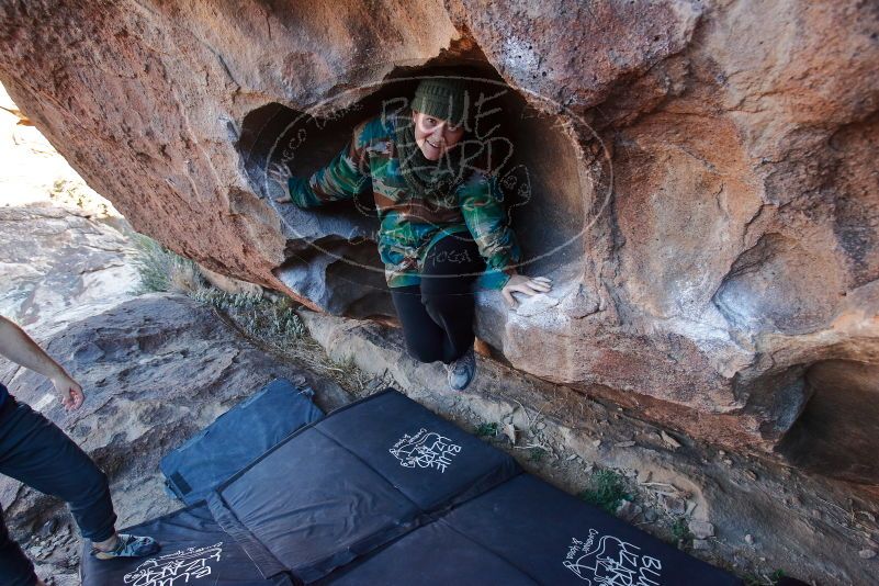 Bouldering in Hueco Tanks on 01/12/2020 with Blue Lizard Climbing and Yoga
Filename: SRM_20200112_1653120.jpg
Aperture: f/4.5
Shutter Speed: 1/250
Body: Canon EOS-1D Mark II
Lens: Canon EF 16-35mm f/2.8 L