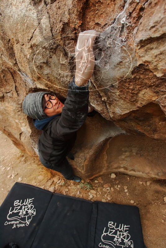 Bouldering in Hueco Tanks on 01/16/2020 with Blue Lizard Climbing and Yoga

Filename: SRM_20200116_1018000.jpg
Aperture: f/5.6
Shutter Speed: 1/320
Body: Canon EOS-1D Mark II
Lens: Canon EF 16-35mm f/2.8 L