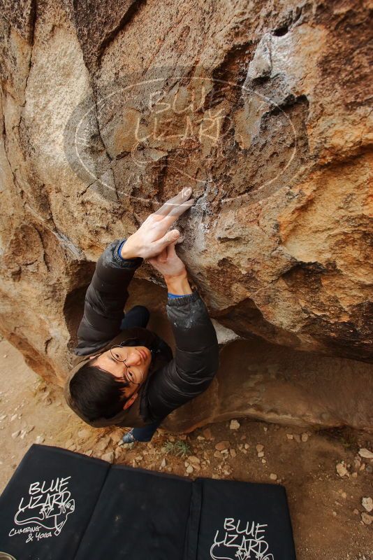 Bouldering in Hueco Tanks on 01/16/2020 with Blue Lizard Climbing and Yoga
Filename: SRM_20200116_1018520.jpg
Aperture: f/5.6
Shutter Speed: 1/320
Body: Canon EOS-1D Mark II
Lens: Canon EF 16-35mm f/2.8 L