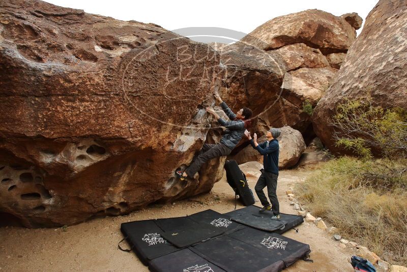 Bouldering in Hueco Tanks on 01/16/2020 with Blue Lizard Climbing and Yoga

Filename: SRM_20200116_1025080.jpg
Aperture: f/5.6
Shutter Speed: 1/320
Body: Canon EOS-1D Mark II
Lens: Canon EF 16-35mm f/2.8 L