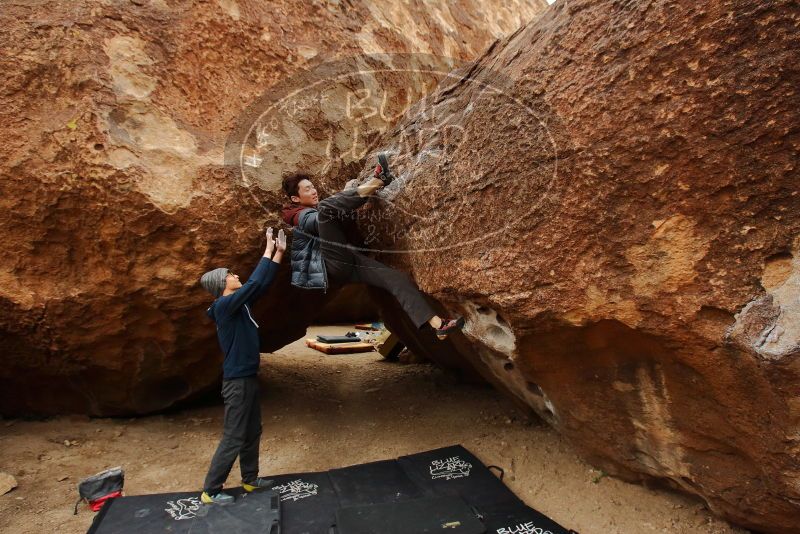 Bouldering in Hueco Tanks on 01/16/2020 with Blue Lizard Climbing and Yoga

Filename: SRM_20200116_1030240.jpg
Aperture: f/5.6
Shutter Speed: 1/320
Body: Canon EOS-1D Mark II
Lens: Canon EF 16-35mm f/2.8 L