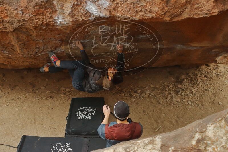 Bouldering in Hueco Tanks on 01/16/2020 with Blue Lizard Climbing and Yoga

Filename: SRM_20200116_1124390.jpg
Aperture: f/3.5
Shutter Speed: 1/400
Body: Canon EOS-1D Mark II
Lens: Canon EF 50mm f/1.8 II