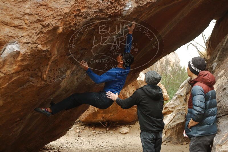Bouldering in Hueco Tanks on 01/16/2020 with Blue Lizard Climbing and Yoga

Filename: SRM_20200116_1135420.jpg
Aperture: f/3.5
Shutter Speed: 1/320
Body: Canon EOS-1D Mark II
Lens: Canon EF 50mm f/1.8 II