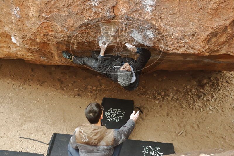 Bouldering in Hueco Tanks on 01/16/2020 with Blue Lizard Climbing and Yoga

Filename: SRM_20200116_1147590.jpg
Aperture: f/2.8
Shutter Speed: 1/320
Body: Canon EOS-1D Mark II
Lens: Canon EF 50mm f/1.8 II