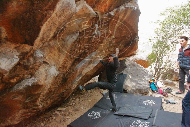 Bouldering in Hueco Tanks on 01/16/2020 with Blue Lizard Climbing and Yoga

Filename: SRM_20200116_1328501.jpg
Aperture: f/4.0
Shutter Speed: 1/250
Body: Canon EOS-1D Mark II
Lens: Canon EF 16-35mm f/2.8 L