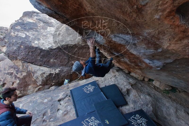 Bouldering in Hueco Tanks on 01/16/2020 with Blue Lizard Climbing and Yoga

Filename: SRM_20200116_1358480.jpg
Aperture: f/6.3
Shutter Speed: 1/320
Body: Canon EOS-1D Mark II
Lens: Canon EF 16-35mm f/2.8 L