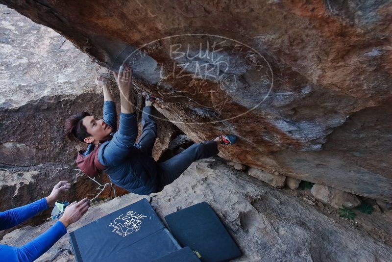 Bouldering in Hueco Tanks on 01/16/2020 with Blue Lizard Climbing and Yoga
Filename: SRM_20200116_1401590.jpg
Aperture: f/5.6
Shutter Speed: 1/320
Body: Canon EOS-1D Mark II
Lens: Canon EF 16-35mm f/2.8 L