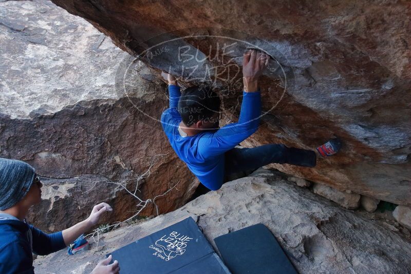 Bouldering in Hueco Tanks on 01/16/2020 with Blue Lizard Climbing and Yoga

Filename: SRM_20200116_1404490.jpg
Aperture: f/6.3
Shutter Speed: 1/320
Body: Canon EOS-1D Mark II
Lens: Canon EF 16-35mm f/2.8 L