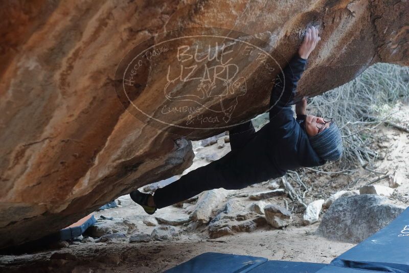 Bouldering in Hueco Tanks on 01/16/2020 with Blue Lizard Climbing and Yoga

Filename: SRM_20200116_1444340.jpg
Aperture: f/3.2
Shutter Speed: 1/250
Body: Canon EOS-1D Mark II
Lens: Canon EF 50mm f/1.8 II