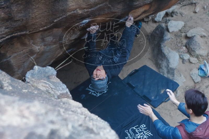 Bouldering in Hueco Tanks on 01/16/2020 with Blue Lizard Climbing and Yoga

Filename: SRM_20200116_1503320.jpg
Aperture: f/3.5
Shutter Speed: 1/250
Body: Canon EOS-1D Mark II
Lens: Canon EF 50mm f/1.8 II
