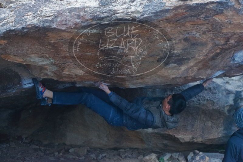 Bouldering in Hueco Tanks on 01/16/2020 with Blue Lizard Climbing and Yoga

Filename: SRM_20200116_1538250.jpg
Aperture: f/4.0
Shutter Speed: 1/250
Body: Canon EOS-1D Mark II
Lens: Canon EF 50mm f/1.8 II