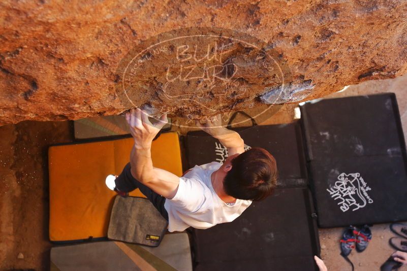 Bouldering in Hueco Tanks on 01/18/2020 with Blue Lizard Climbing and Yoga

Filename: SRM_20200118_1552410.jpg
Aperture: f/4.5
Shutter Speed: 1/250
Body: Canon EOS-1D Mark II
Lens: Canon EF 16-35mm f/2.8 L