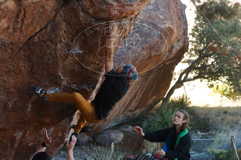 Bouldering in Hueco Tanks on 01/18/2020 with Blue Lizard Climbing and Yoga

Filename: SRM_20200118_1109320.jpg
Aperture: f/4.5
Shutter Speed: 1/250
Body: Canon EOS-1D Mark II
Lens: Canon EF 50mm f/1.8 II