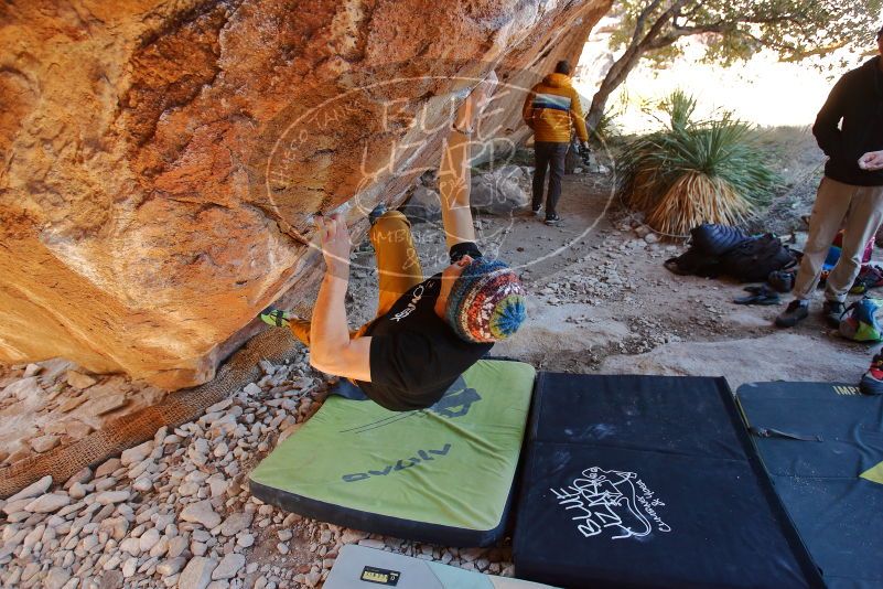 Bouldering in Hueco Tanks on 01/18/2020 with Blue Lizard Climbing and Yoga
Filename: SRM_20200118_1207320.jpg
Aperture: f/4.0
Shutter Speed: 1/250
Body: Canon EOS-1D Mark II
Lens: Canon EF 16-35mm f/2.8 L