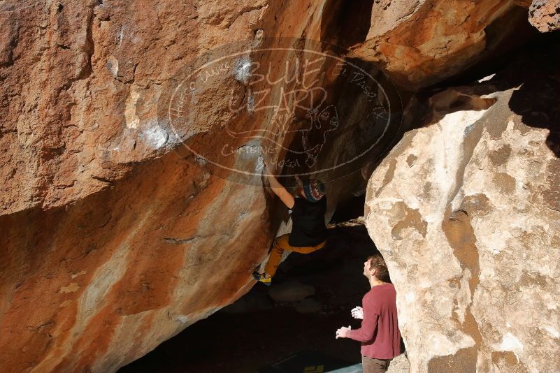 Bouldering in Hueco Tanks on 01/18/2020 with Blue Lizard Climbing and Yoga
Filename: SRM_20200118_1244450.jpg
Aperture: f/8.0
Shutter Speed: 1/250
Body: Canon EOS-1D Mark II
Lens: Canon EF 16-35mm f/2.8 L