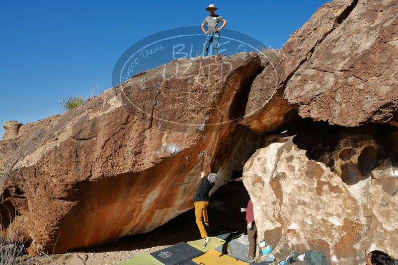 Bouldering in Hueco Tanks on 01/18/2020 with Blue Lizard Climbing and Yoga

Filename: SRM_20200118_1244530.jpg
Aperture: f/8.0
Shutter Speed: 1/250
Body: Canon EOS-1D Mark II
Lens: Canon EF 16-35mm f/2.8 L