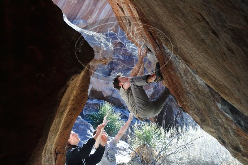 Bouldering in Hueco Tanks on 01/18/2020 with Blue Lizard Climbing and Yoga
Filename: SRM_20200118_1305010.jpg
Aperture: f/5.0
Shutter Speed: 1/250
Body: Canon EOS-1D Mark II
Lens: Canon EF 50mm f/1.8 II