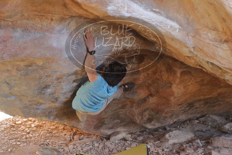 Bouldering in Hueco Tanks on 01/18/2020 with Blue Lizard Climbing and Yoga
Filename: SRM_20200118_1317280.jpg
Aperture: f/2.8
Shutter Speed: 1/250
Body: Canon EOS-1D Mark II
Lens: Canon EF 50mm f/1.8 II